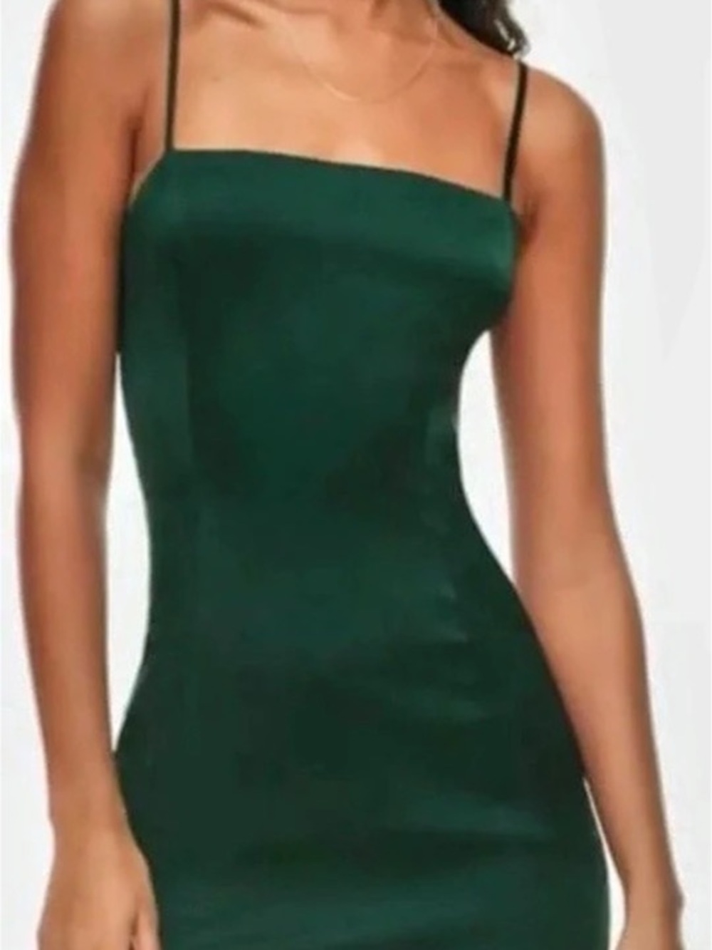 Aritzia Sunday Best Shimmer Satin Dress Green Mini Slip Dress